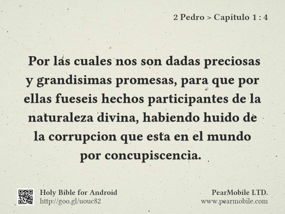 2 Pedro, Capítulo 1:4